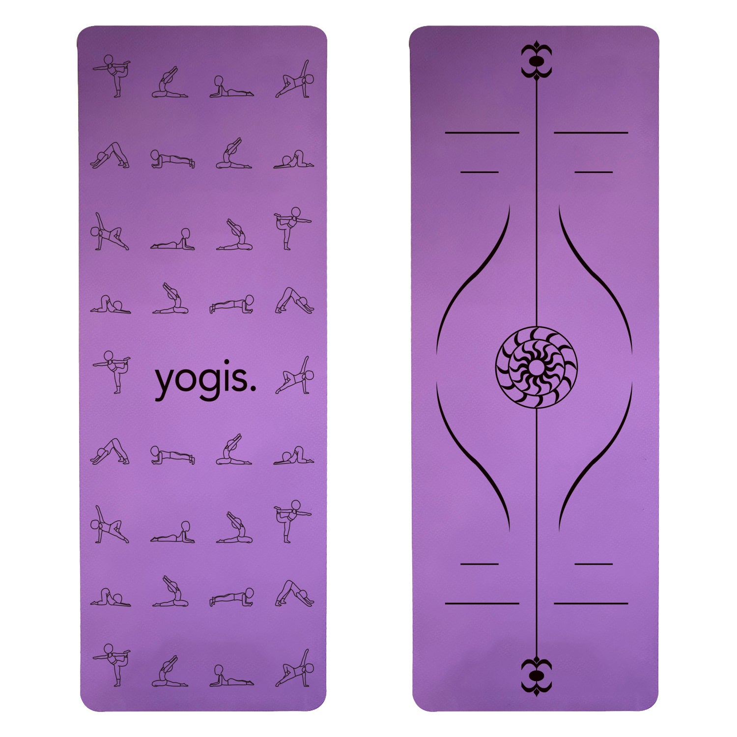 Yoga Mat Posture Line Non-slip Custom Fitness Mat For Beginners Plank Support