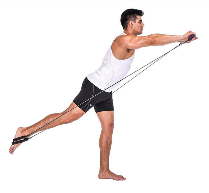 Yoga Cross fit Exerciser Pull Rope Portable Gym Workout Pilates Bar Trainer? Elastic Bands