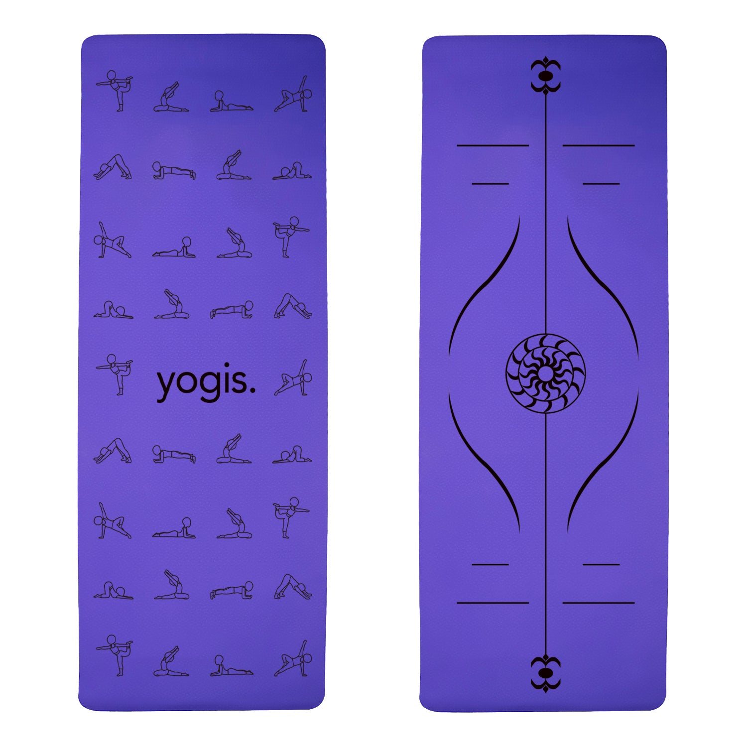 Yoga Mat Posture Line Non-slip Custom Fitness Mat For Beginners Plank Support